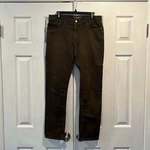 Banana Republic Traveler slim fit pants 32x32 dark green